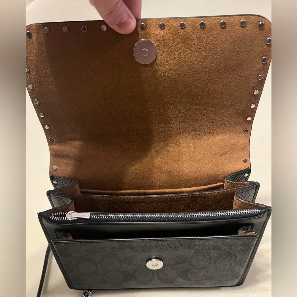 Coach Klare Crossbody Bag In Signature Canvas With Rivets with Micro Wallet Set - Picture 7 of 16
